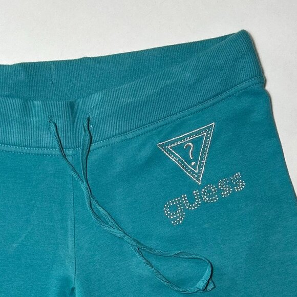 Teal Guess Flared Joggers - Picture 3 of 10